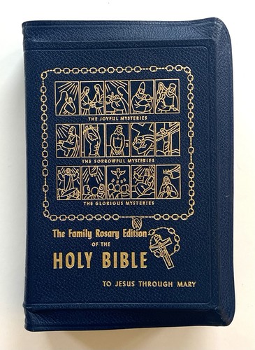 1954 leather the family rosary - the,