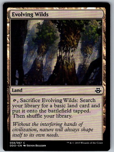 Mtg tcg evolving wilds - evolving, 58