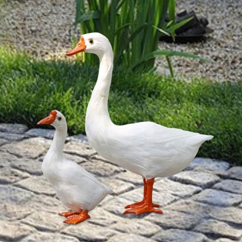 Goose garden statue ornament - goose,