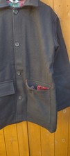 DONKEY JACKET Original Work  Black Knight Melton & tartan   Size S Small new