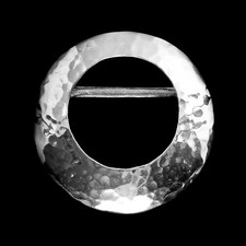 Pewter Scarf Ring - Eccentric