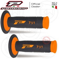 Grip Pair PROGRIP Motorcycle cross Enduro 791-296 Dual Density Orange Flo /
