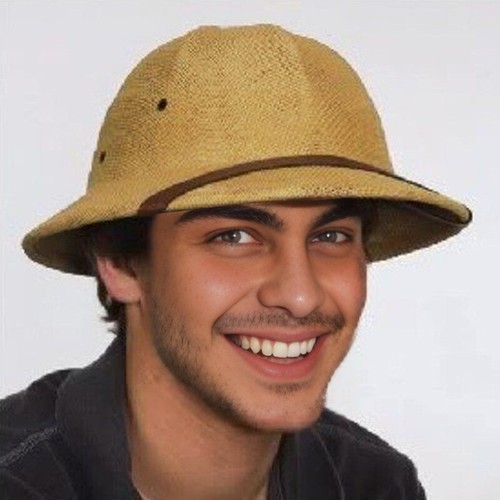 Men straw bucket safari - straw, jungle