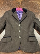 Gorgeous Le Beau Cheval Brown Tweed Children’s Show Jacket Age 10 , 11 , 12 Appr