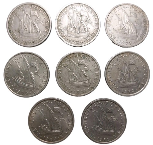 Portugal coin lot - 8, escudos