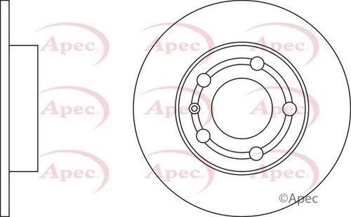 Apec brake disc rear - apec, single