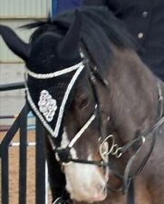 CUSTOM MADE HRS Stunning Long Fly Veil - Crystal Trim/Crystal Centre -Fab Gift