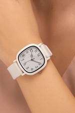 Luxury Silicone Quartz Wristwatch Women Stainless Steel Ladies Fashion Watch