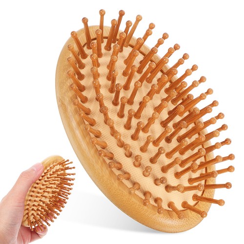 Hair brush detangler bamboo - hair,