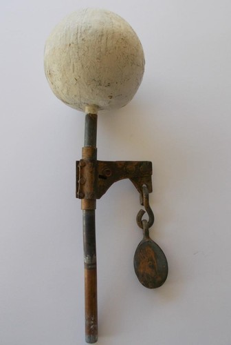 Vintage wooden flagpole ball - wooden,