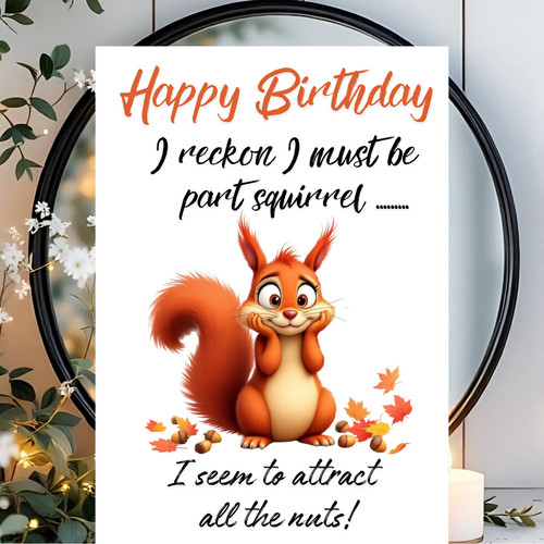 Funny birthday card - funny, adult