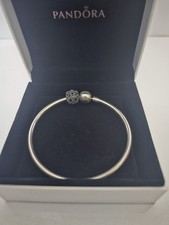 Pandora Moments Silver Bracelet With 2 Charms Boxed Genuine From New York Shop
