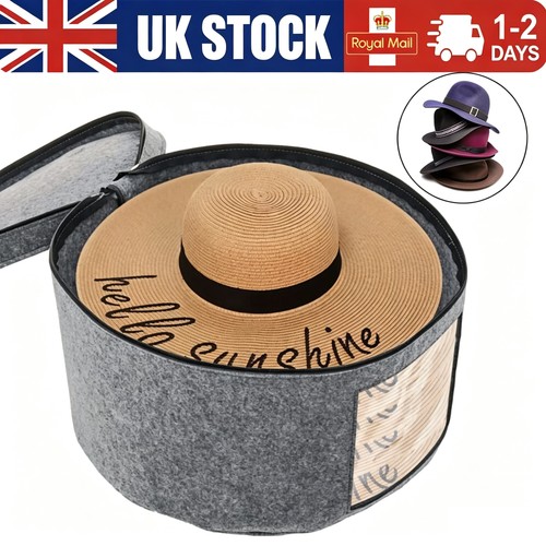 Round hat storage box - storage, large