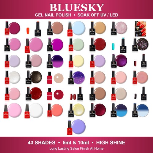 Bluesky gel nail polish - bluesky,