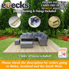 SPECIAL OFFER Complete Top Of The Range Softwood Decking Kit CHEAPEST ON EBAY