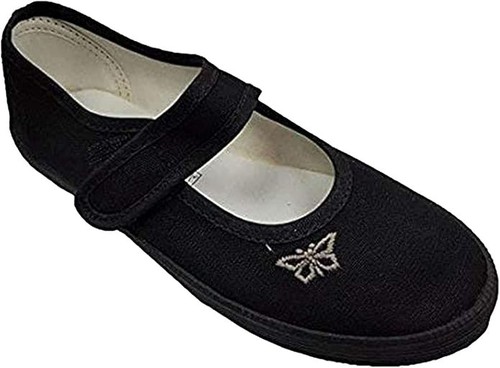 Girls black plimsolls - girls, school