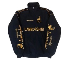 Vintage LAMBORGHINI Adult Embroidery Jacket with Gift (Balaclava).
