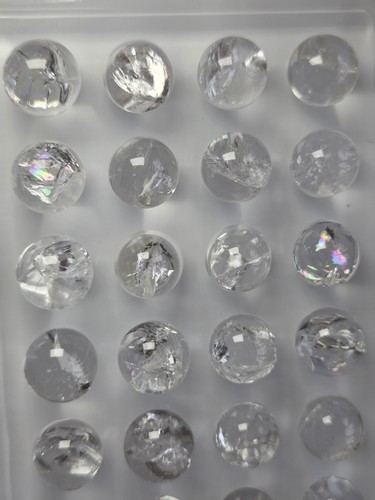 Clear quartz rainbow crystal - clear,