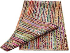 Rug Jute Cotton Hand Braided