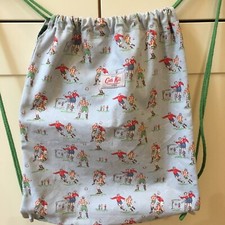 Cath Kids Cath Kidston Football Drawstring Bag Discontinued Pattern