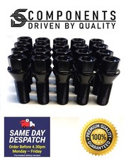 20 Black BMW Wheel Bolts for 1