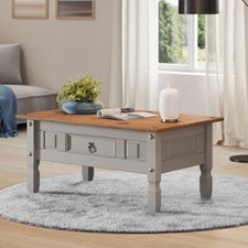 Corona Coffee Table Grey Wax 1