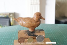 DUCK  Walking Stick Handle carved in solid British  ELM