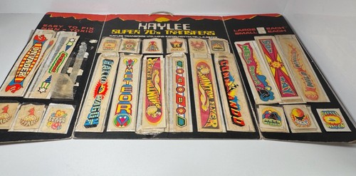 1970s kaylee transfers display - kaylee,