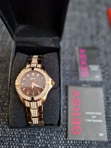 Seksy watch rose gold - in, gold.boxed