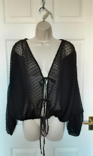Oversized black top blouse - oversized,