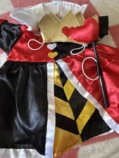 Disney Build A Bear Queen Of Hearts Alice In Wonderland  Costume Clothes Outfit 