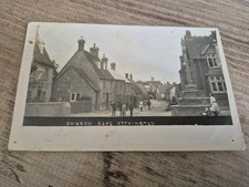 VINTAGE POSTCARD CHURCH ROAD STEVINGTON BEDFORDSHIRE POSTED 1921