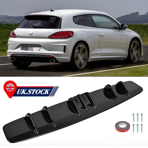 Gloss rear bumper - gloss, 7-fins