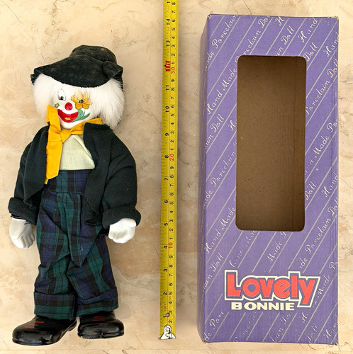 Lovely bonnie porcelain clown - porcelain,