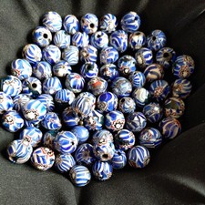 Job Lot Vintage Venetian Chevron Loose Beads