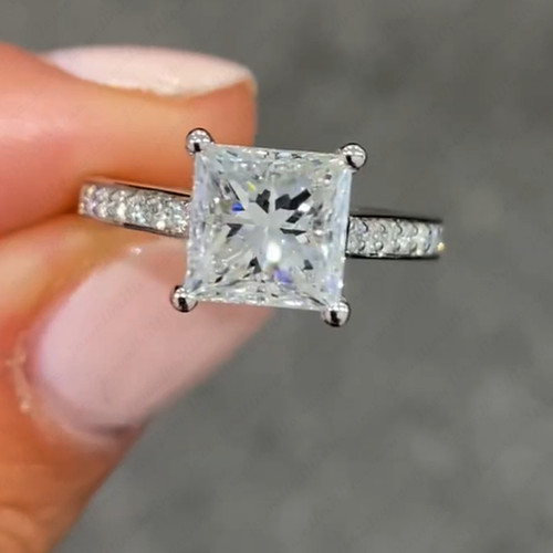 28ctw princess moissanite - 2.28ctw,