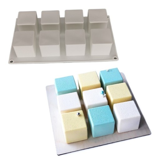 Square soaps mould - square, 8