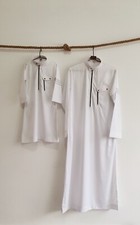 Best quality collared thobes men/kids, white , Eid clothes, jubba