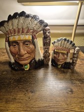 Two Royal Doultons North Americian Indians Toby Jugs