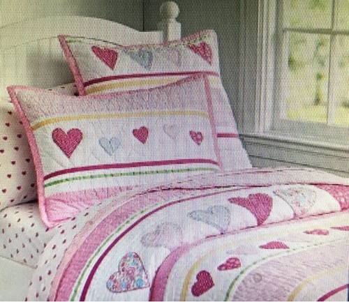 Pottery barn hearts quilt full - barn,