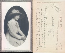 Portrait of a woman in hat Rotary Photographic Morette Series Fashion