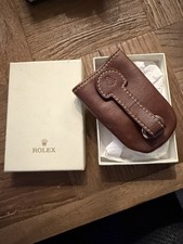 Rolex Brown Leather Key Pouch