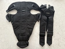 BabyBjorn Woven Black Mini