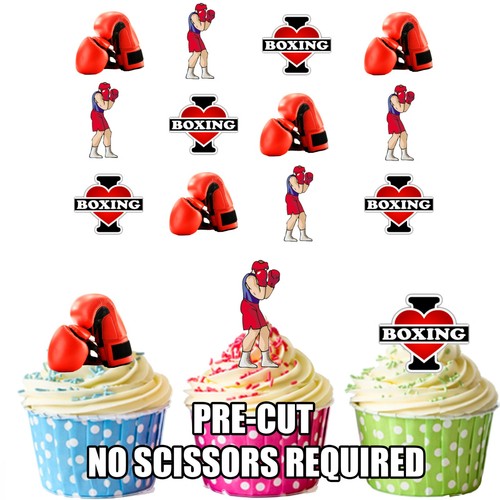 Precut boxing punch edible - boxing,