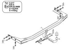 Swan Neck Tow Bar For CHRYSLER