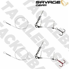 SAVAGE GEAR NEW LINE-THRU CORKSCREW RIG 1 HOOK RIG - PIKE PREDATOR FISHING