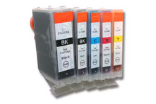 Ink for Canon Pixma iP4500 Printer PGI-5 CLI-8 Compatible Hi Cap Full Set of 5