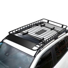 1.6 M X 1 M Roof Rack Steel Rooftop Luggage Roof Box  Holder Roof Basket 113 kg