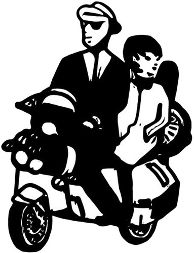 Ska scooter shaped - scooter, vinyl