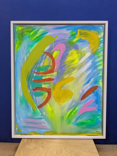 Abstract flowers painting - abstract,